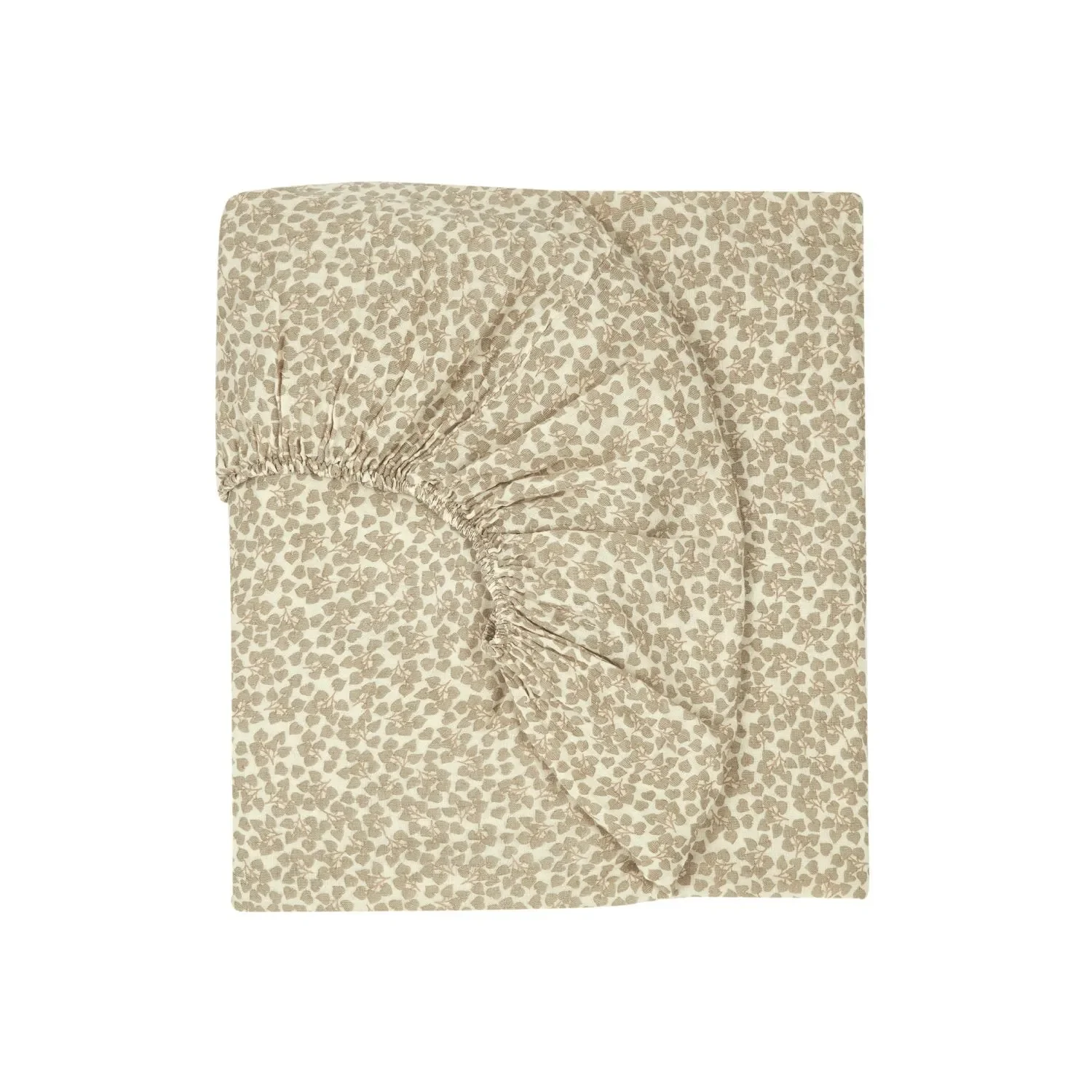 "Nobodinoz WABI SABI fitted crib sheet, 70 x 140 cm, color: Lichtgroen Yumiko image"
