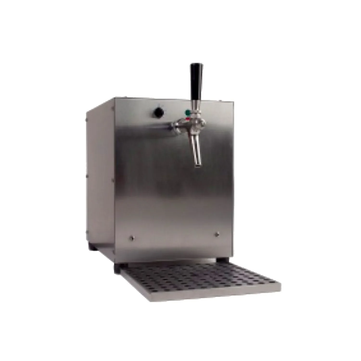 "Mulled wine dispenser, instant beverage heater, 9kW, with integrated air compressor, 1-line, stainless steel housing image"