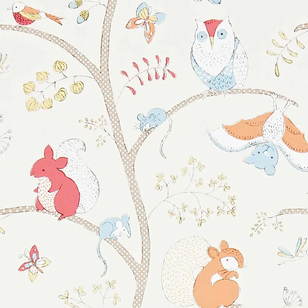 "Little Sanderson Abracazoo wallpaper tree animals red ginger image"