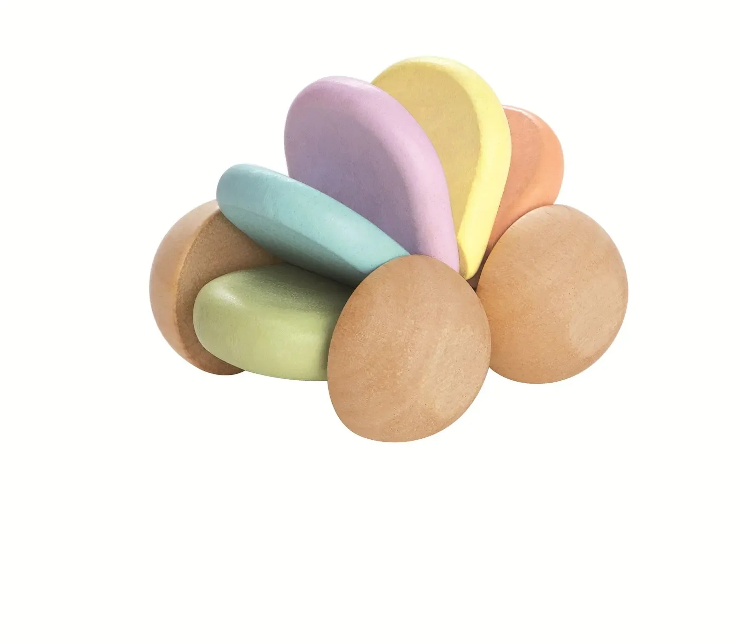 "Plan Toys – Pastel Baby Car, Rubberwood image"