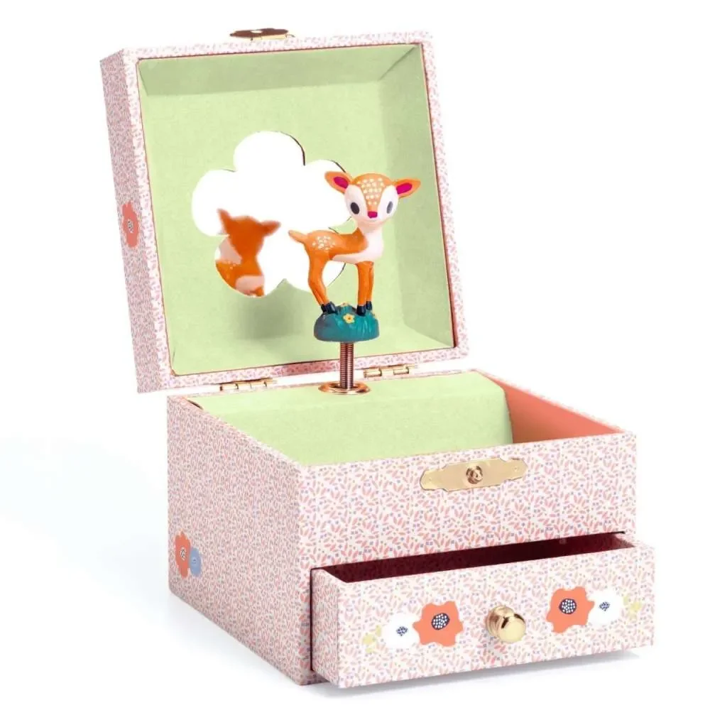 "Djeco Schatulle with Rehkitz music box image"