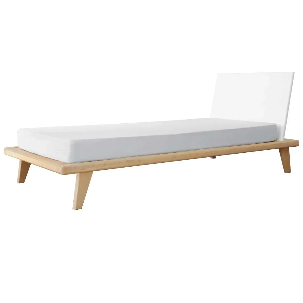 "Laurette Cot Zen 100 x 200, Color of the surfaces: White image"