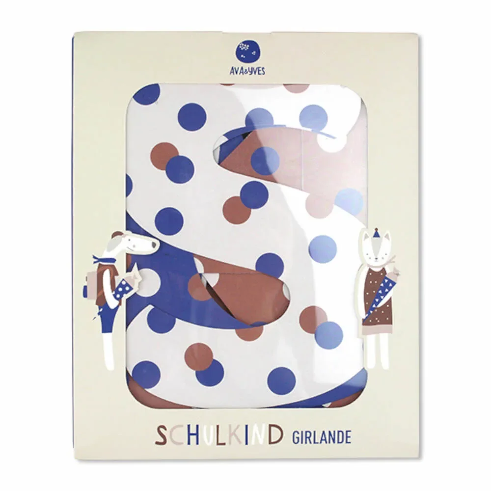 "Ava & Yves Girland Schulkind confetti pattern image"