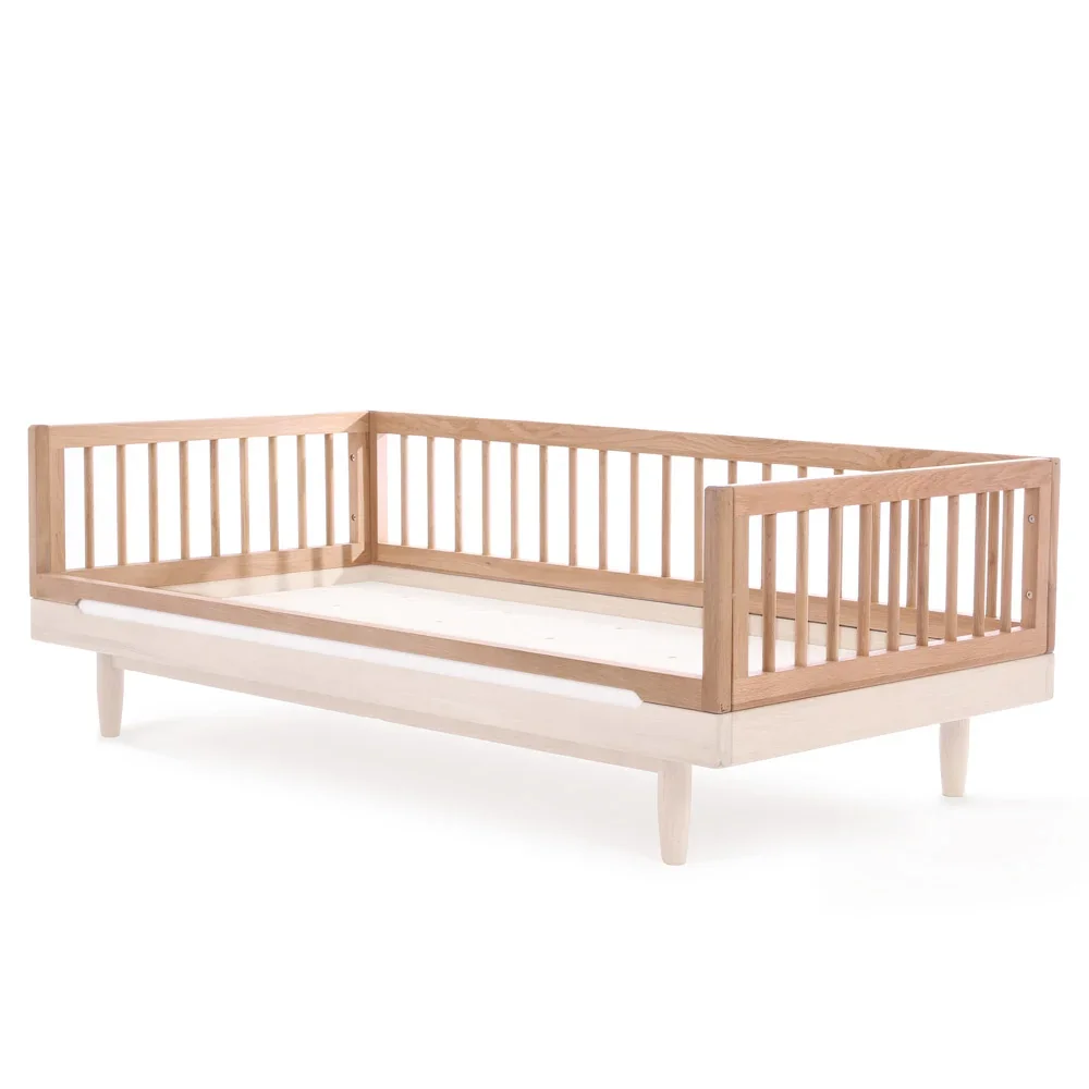 "Nobodinoz conversion set baby bed for the junior bed "Pure" oak image"