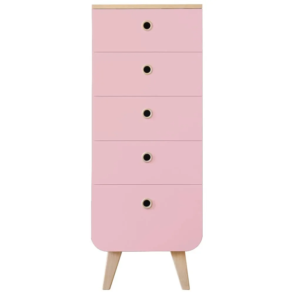 "Laurette Chiffonier Chest of drawers Zen, Color of the surfaces: Vieux rose image"