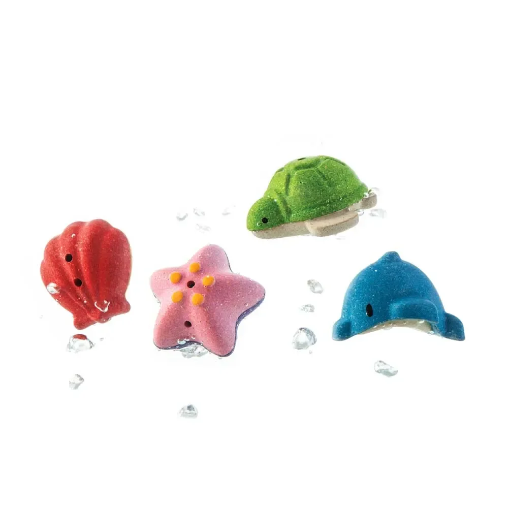 Plan Toys Bathtubs Toys Underwater World Wood Colorful