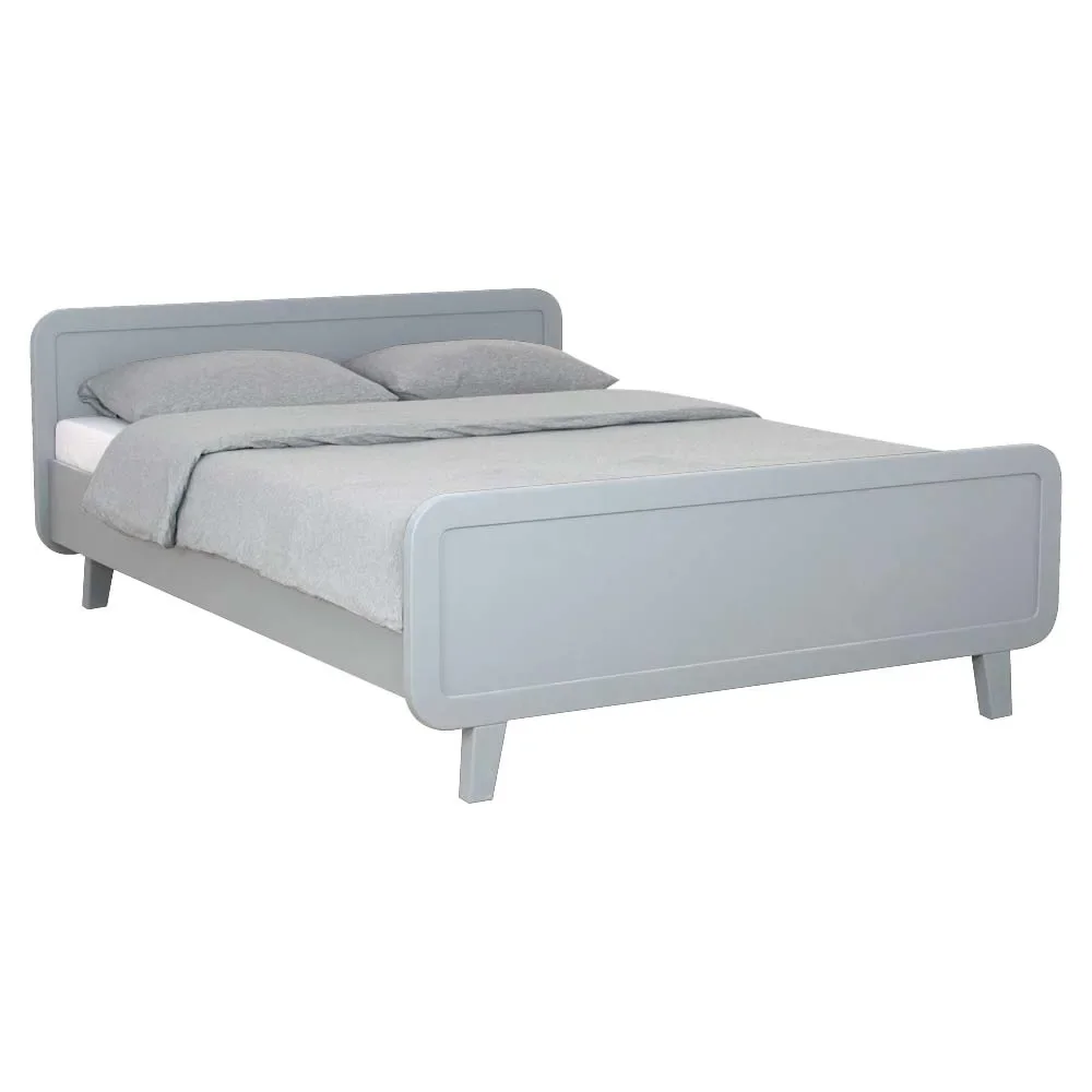 "Laurette Cot / double bed "Le lit rond" 140 x 200 cm, Color: Gris image"