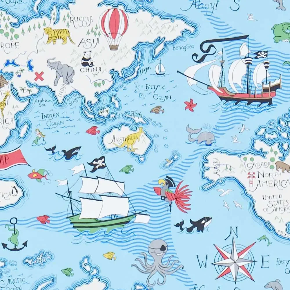 "Little Sanderson Abracazoo wallpaper world map blue image"