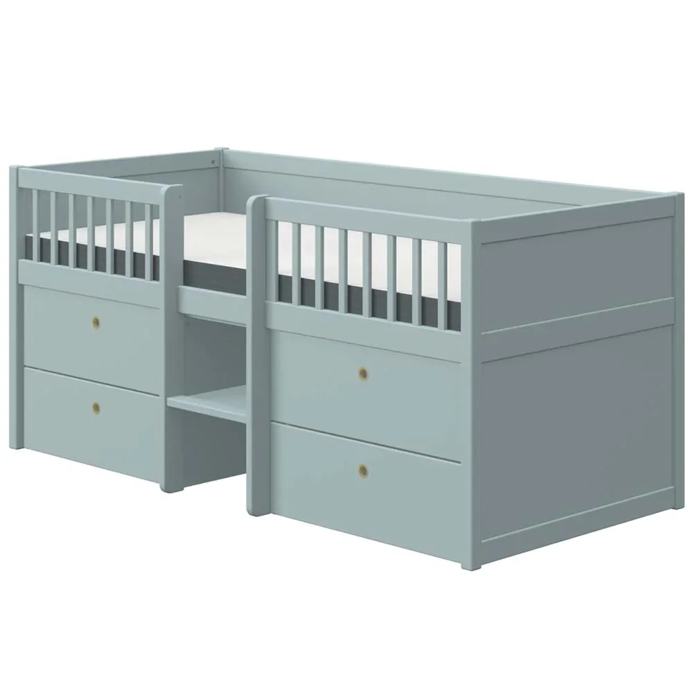 "Flexa drawer bed "Freja" blue image"