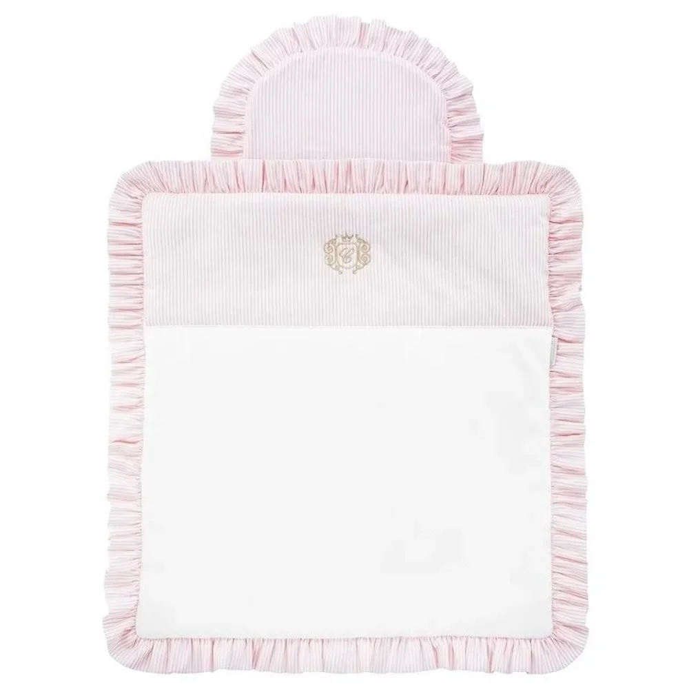 "Caramella Bedding for Moseskörbchen ruffles pink image"