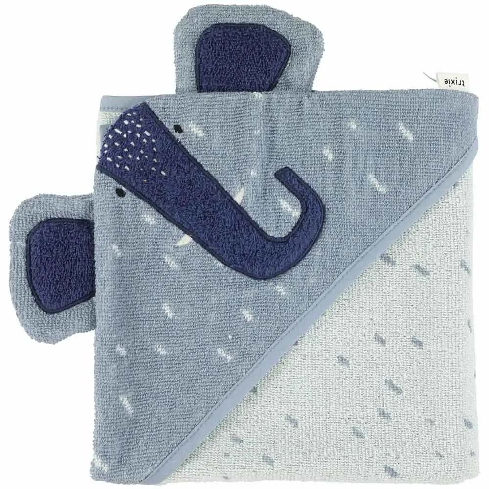 "Trixie hooded towel elephant Mrs. Elephant, Size: 75 x 75 cm image"