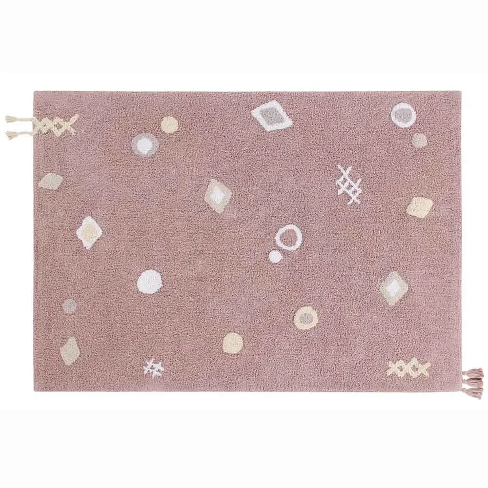"Lorena Canals washable carpet Noah Rosa image"