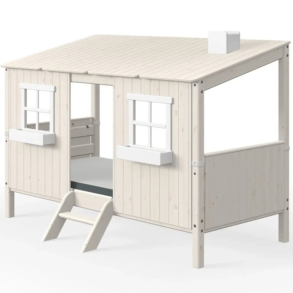 "Flexa single bed house white image"