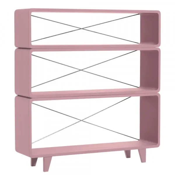 "Laurette bookshelf Millefeuille, Color: Vieux rose image"