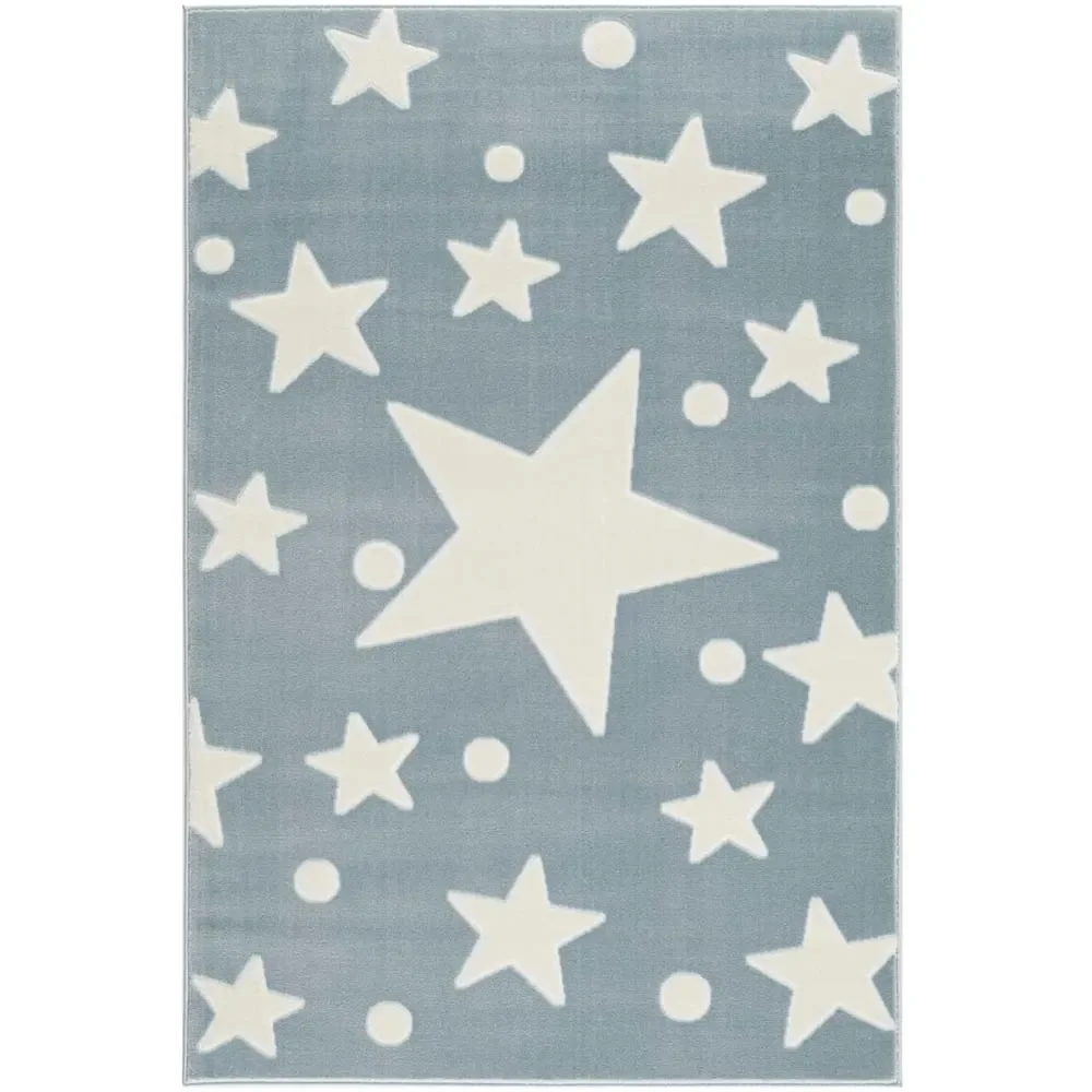 Livone carpet Estrella Stern & confetti blue, Carpet size: 120 x 180 cm