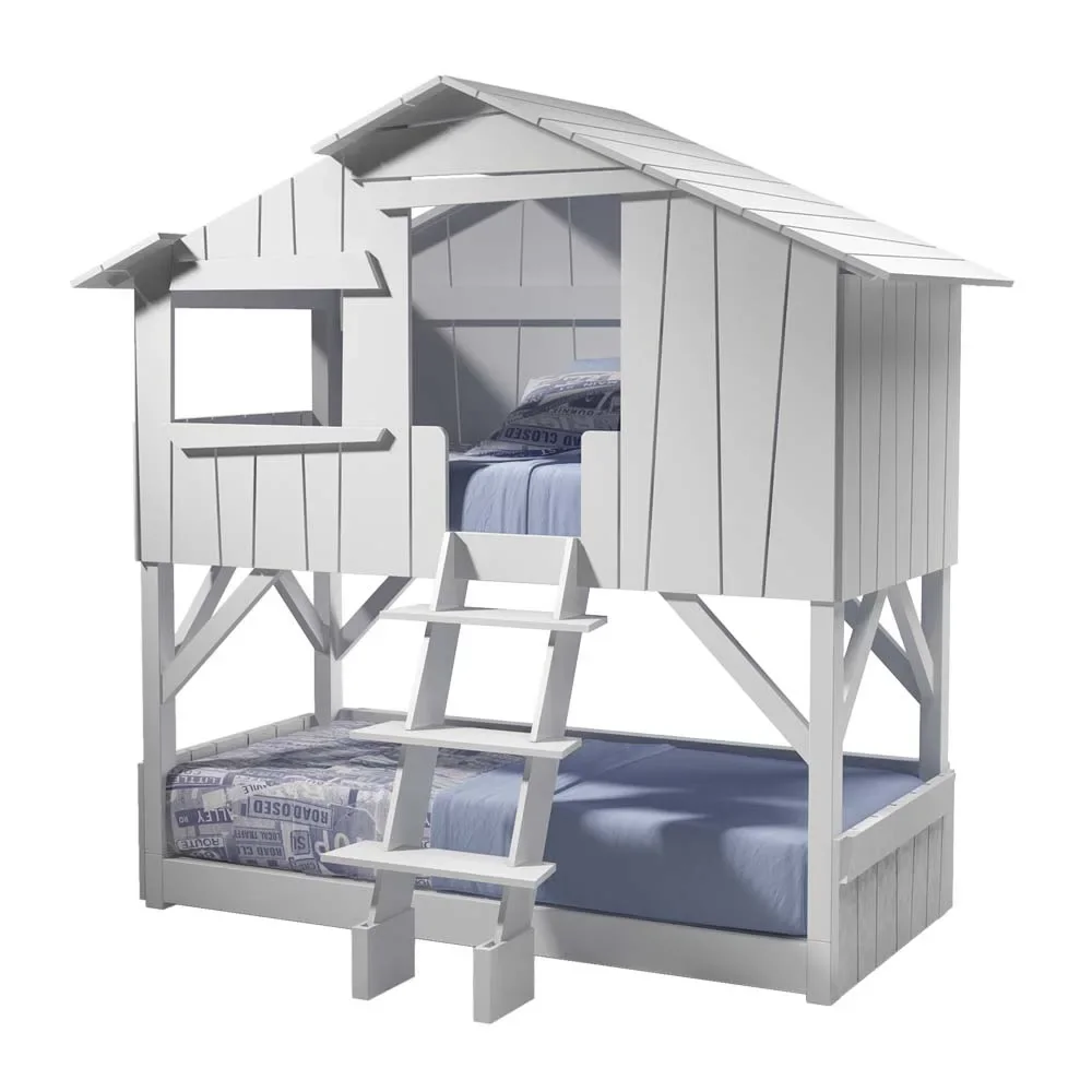 "Mathy by Bol's bunk bed tree house hut colored image"