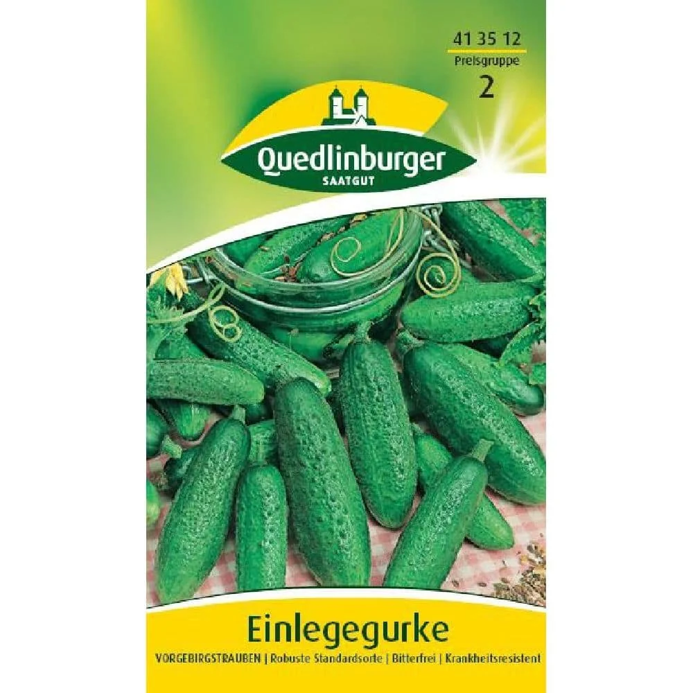 "Pickling Cucumber Seeds 'Vorgebirgstrauben' - Outdoor Cucumber Seeds image"