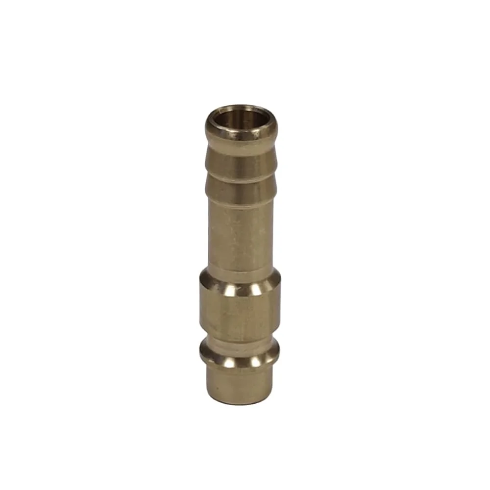 "Brass Air Hose Quick Connect Fitting with 9mm Hose Barb image"