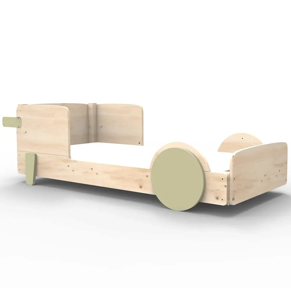 "Mathy by Bol's single bed "Discovery", Color elements: Moss Gray image"