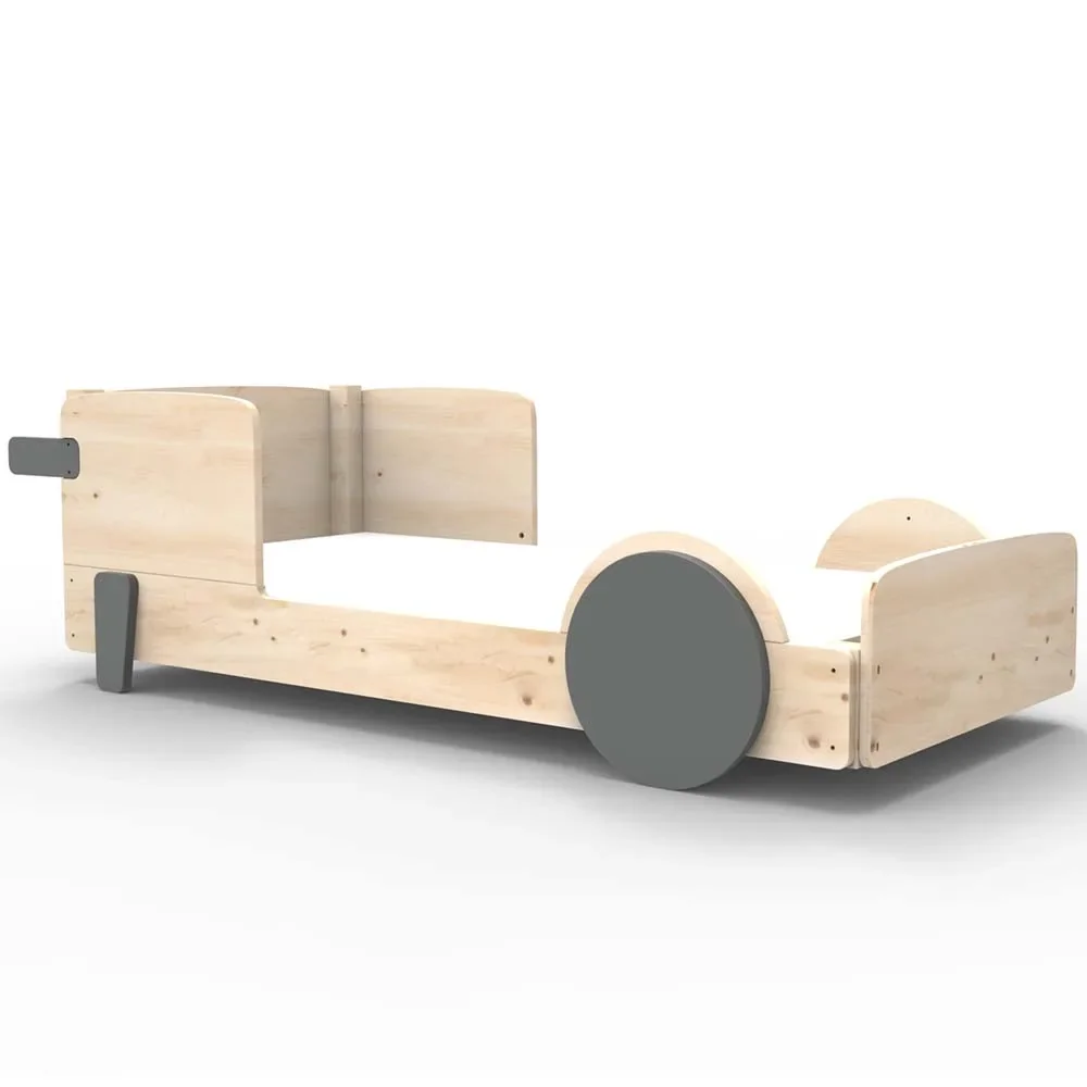 "Mathy by Bol's single bed "Discovery", Color elements: Basalt Gray image"