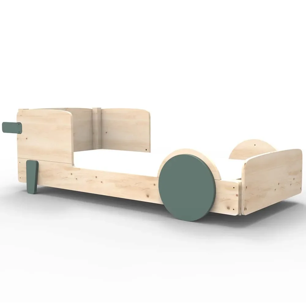 "Mathy by Bol's single bed "Discovery", Color elements: Thunderstorm image"