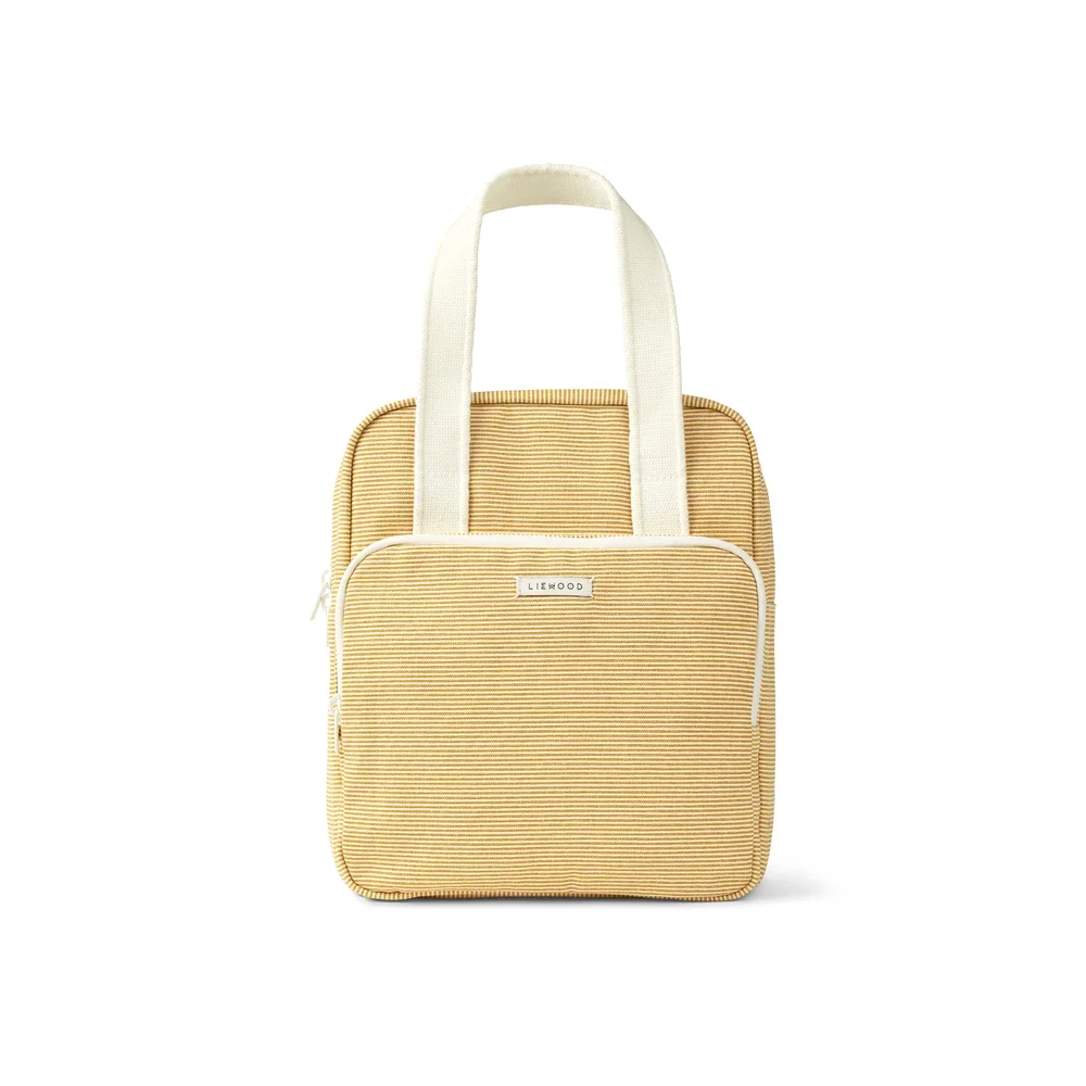 "Liewood Elsa backpack, square, color: Y/D-stripes yellow Mellow/creme de la creme image"