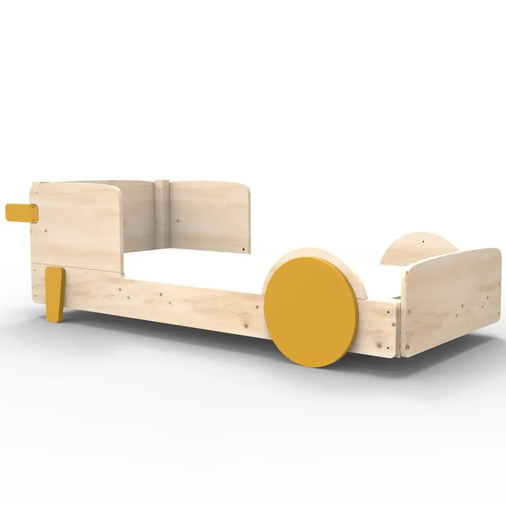 Mathy by Bol's single bed "Discovery", Color elements: ocher