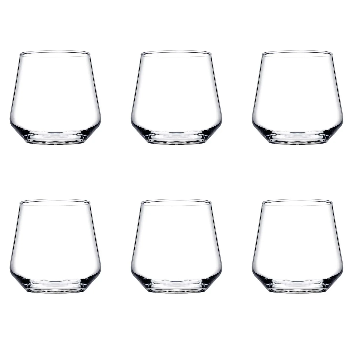 "Whiskey glasses, Cocktail glasses set of 6 - Allegra, 345ml image"