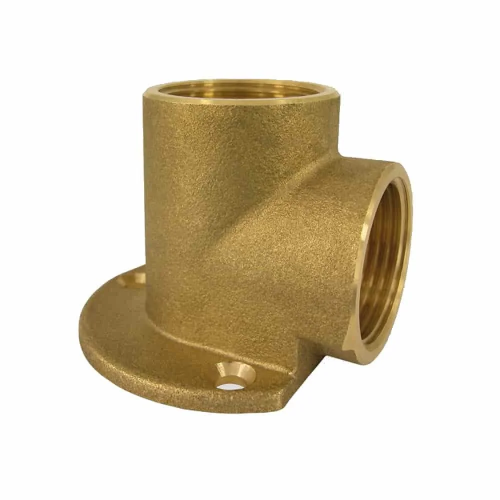 "3/4" Brass Wall Plate Fitting - Female Threaded Plumbing image"