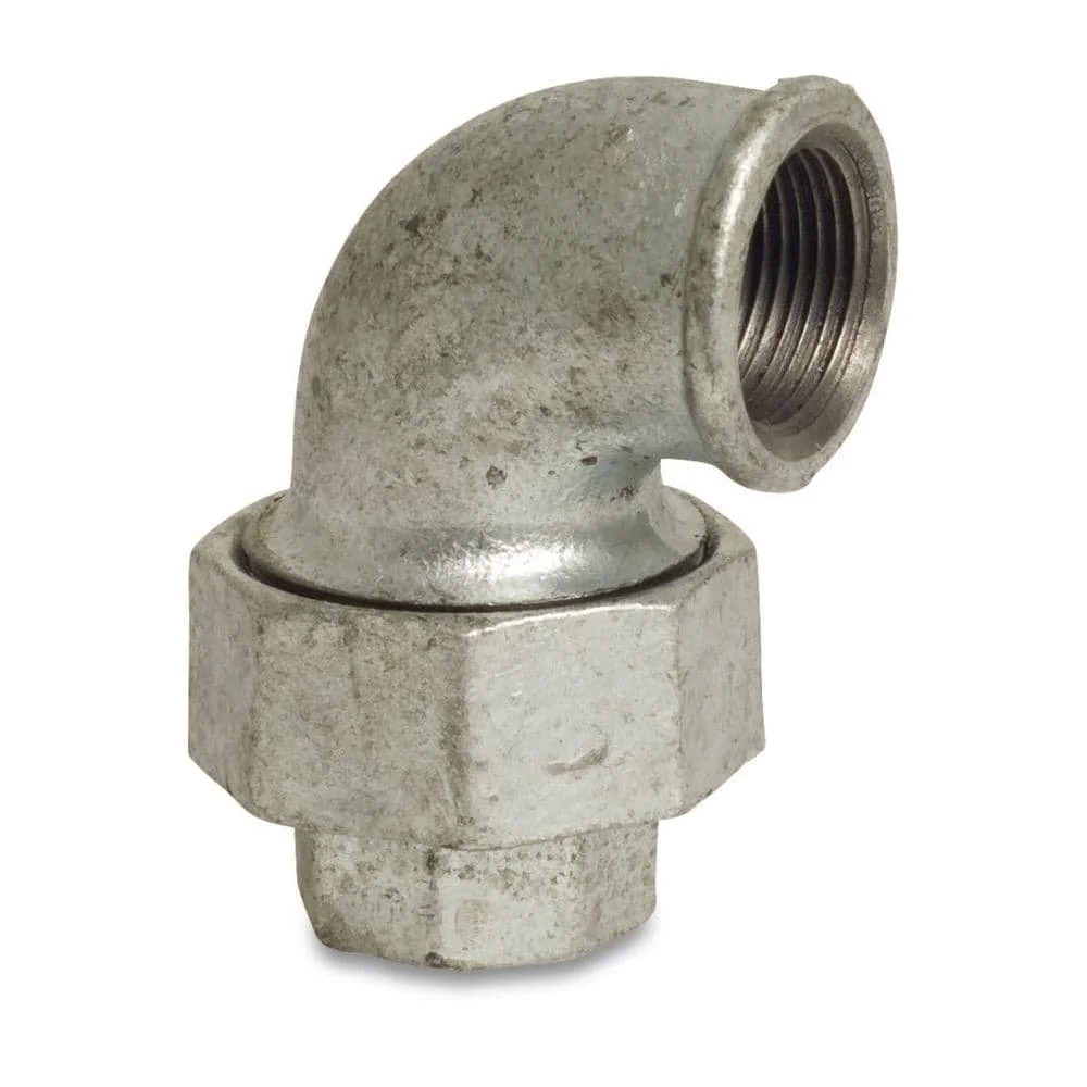 "2 Inch 90 Degree Elbow Fitting - Malleable Iron, Threaded image"