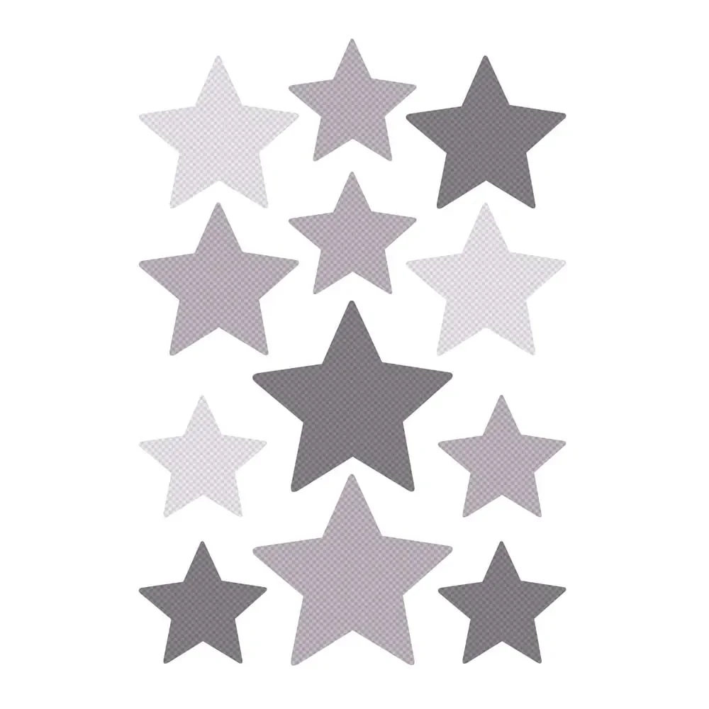 Buokids Wall Sticker stars gray