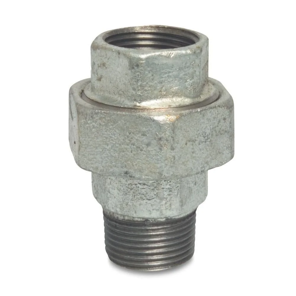 "1 Inch Malleable Iron Pipe Fitting - Female to Male Threaded Coupling image"