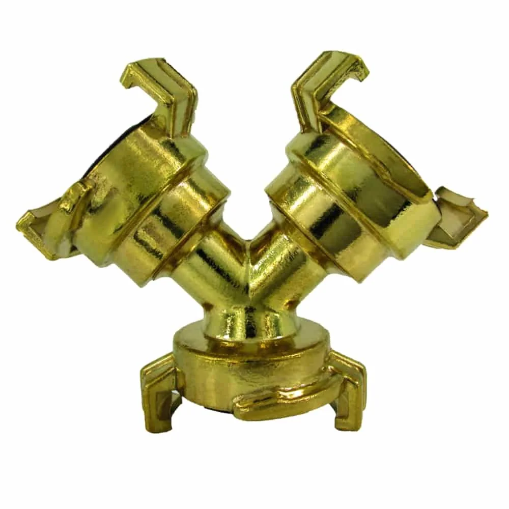 Brass Y Splitter with Quick Connect - Universal Y Connector