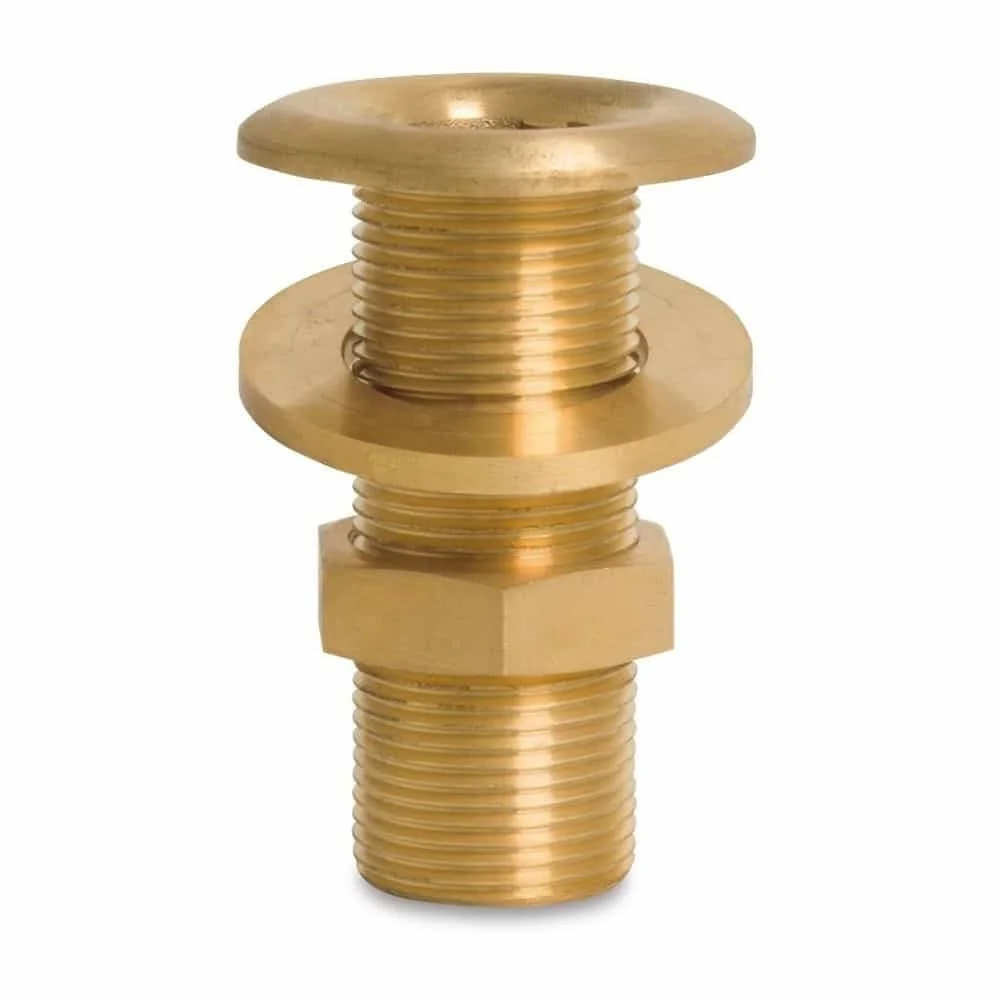 "Brass Fitting, Threaded Fitting, 1 1/2 inch Brass Connector image"