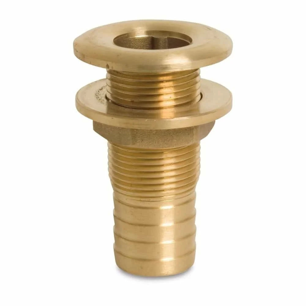 "1 Inch Brass Hose Barb Fitting, Threaded Fitting image"