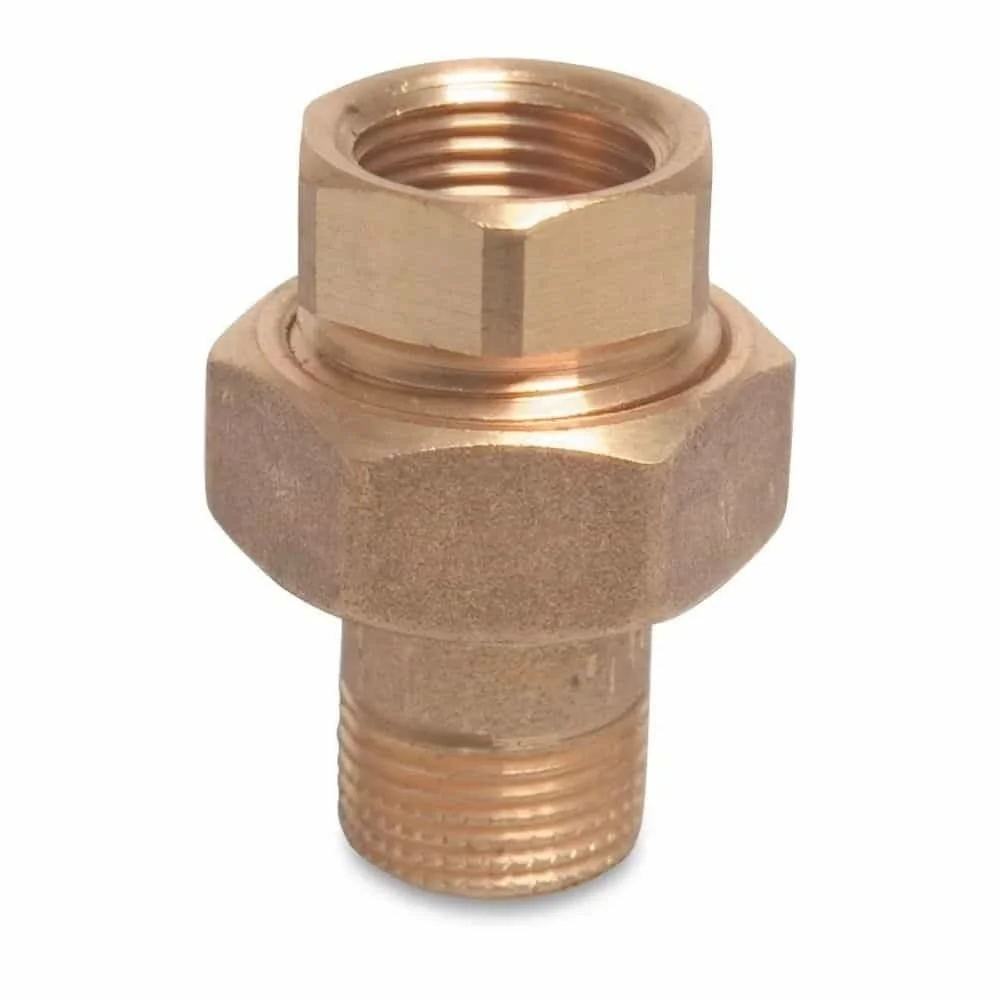 Threaded Fitting Brass Radiator Coupling 1/2" Female Thread x 1/2" Male Thread Type Conical Sealing