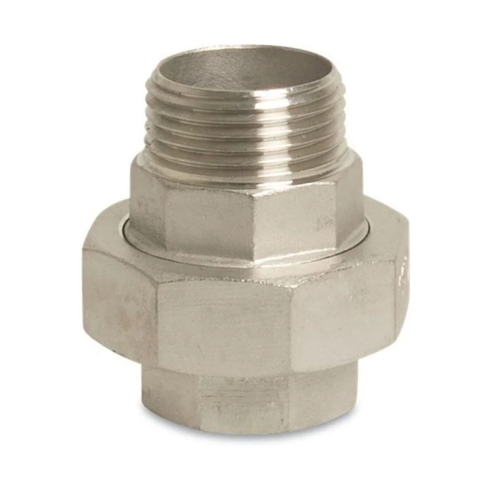 "Threaded Fitting Stainless Steel Coupling 1 1/4" Female x 1 1/4" Male Type Conical image"