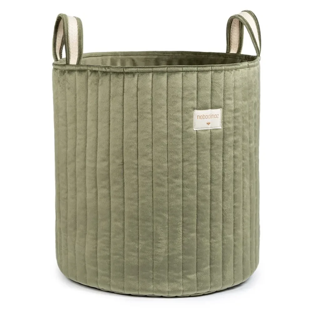 "Nobodinoz storage basket "Savanna" including olive green image"