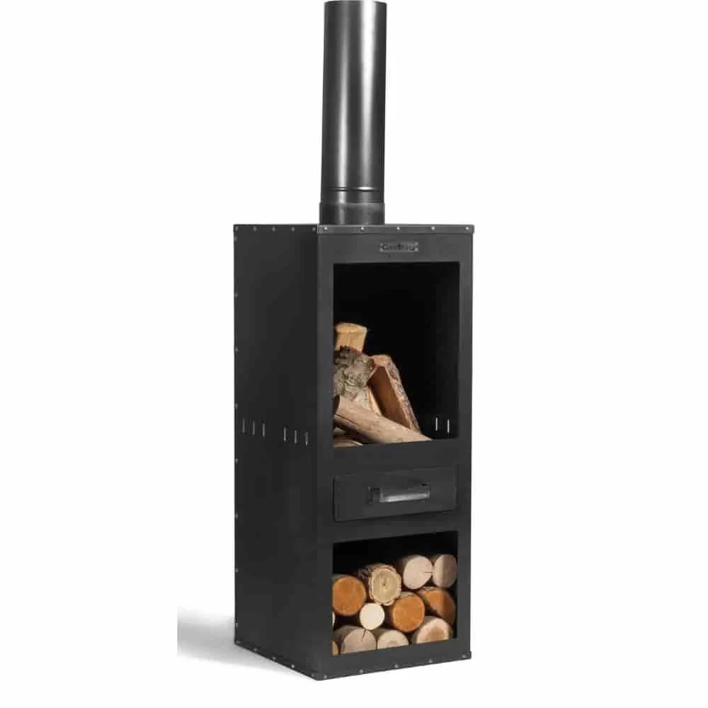 "ROSA Steel Garden Fireplace: Outdoor Fire Pit & Patio Heater image"