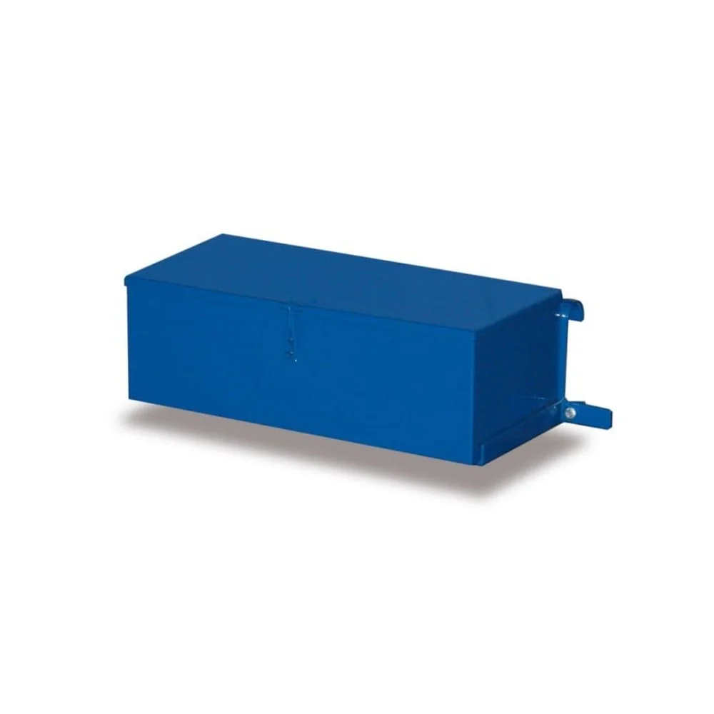 "Metal Tool Box, Steel Tool Storage for Wheelbarrows, Blue 460mm image"