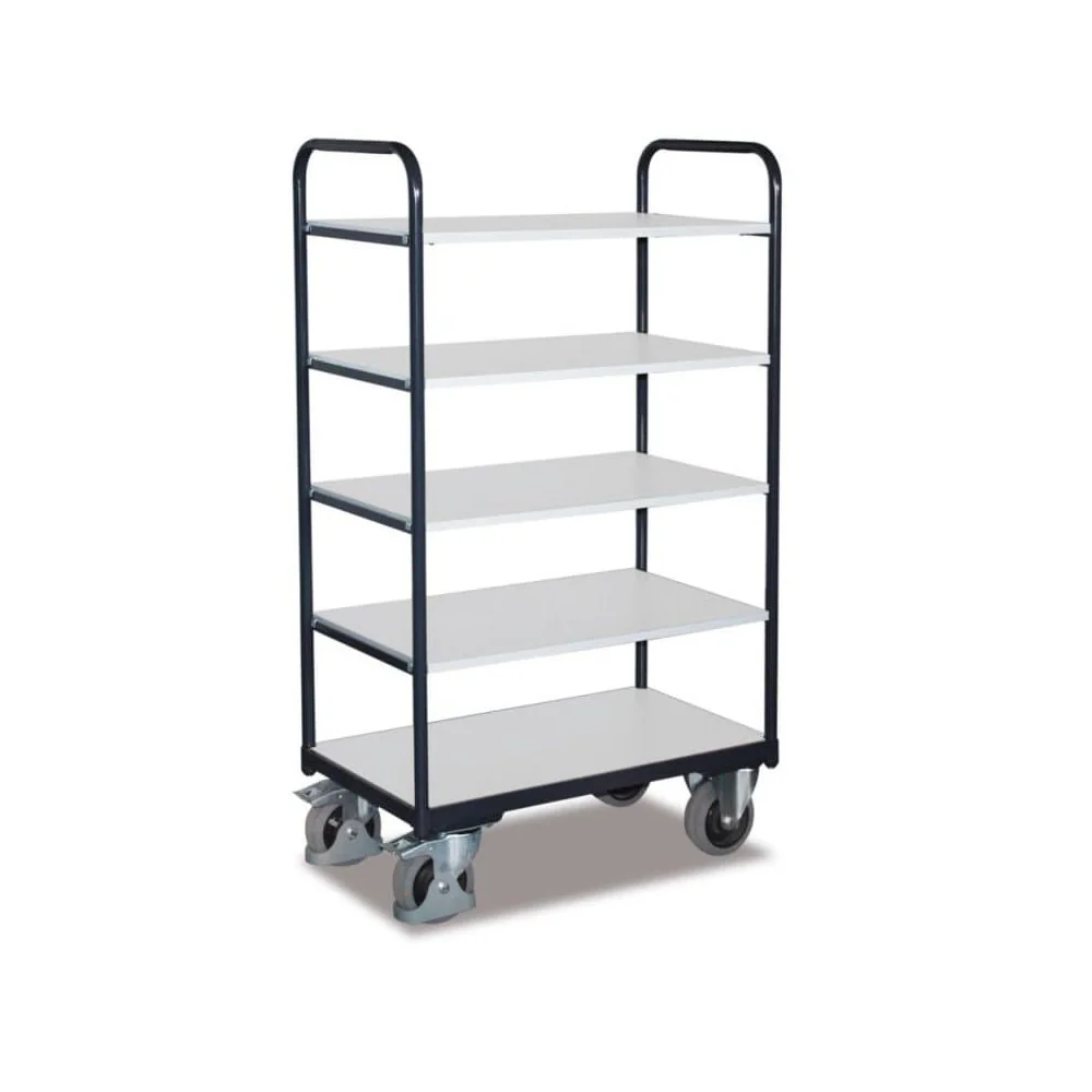 "ESD Multi-Tier Cart, Workshop Cart, Tall 5-Shelf Cart image"