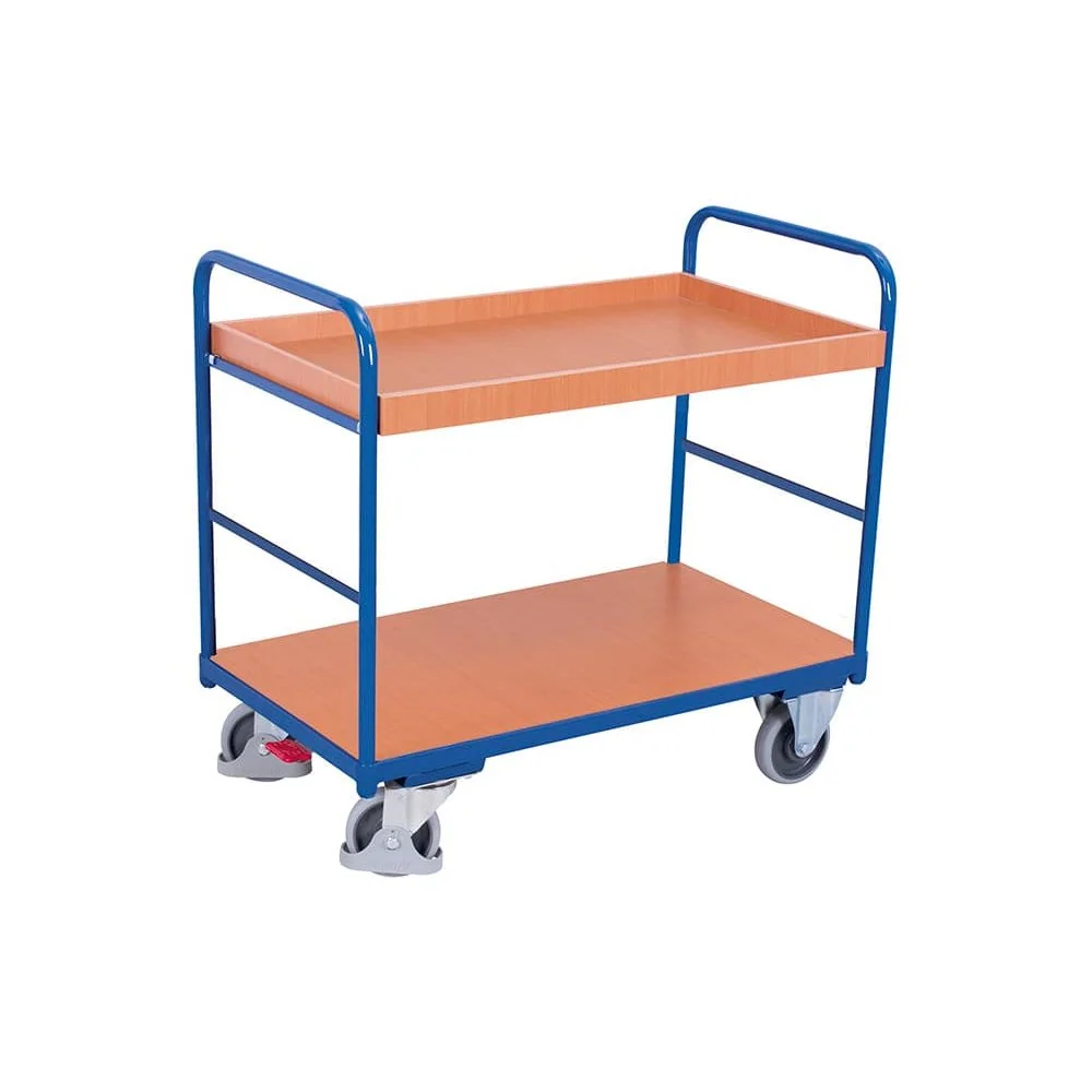 "2-Shelf Utility Cart, Rolling Tool Cart, 250 kg Capacity image"