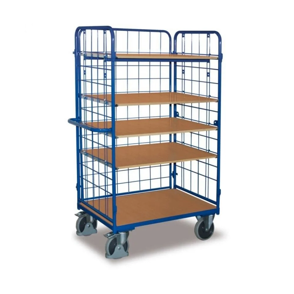 "Industrial Trolley, Warehouse Cart 5 Shelves, 500 kg, EasySTOP image"