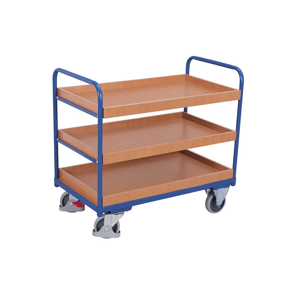 "3 Tier Utility Cart 250 kg with EasySTOP image"