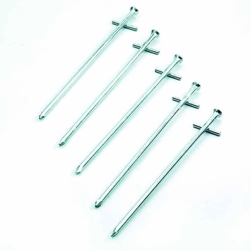 "Rock Tent Stakes - 5 Pack, Steel Ground Stakes for Camping & Gardening image"