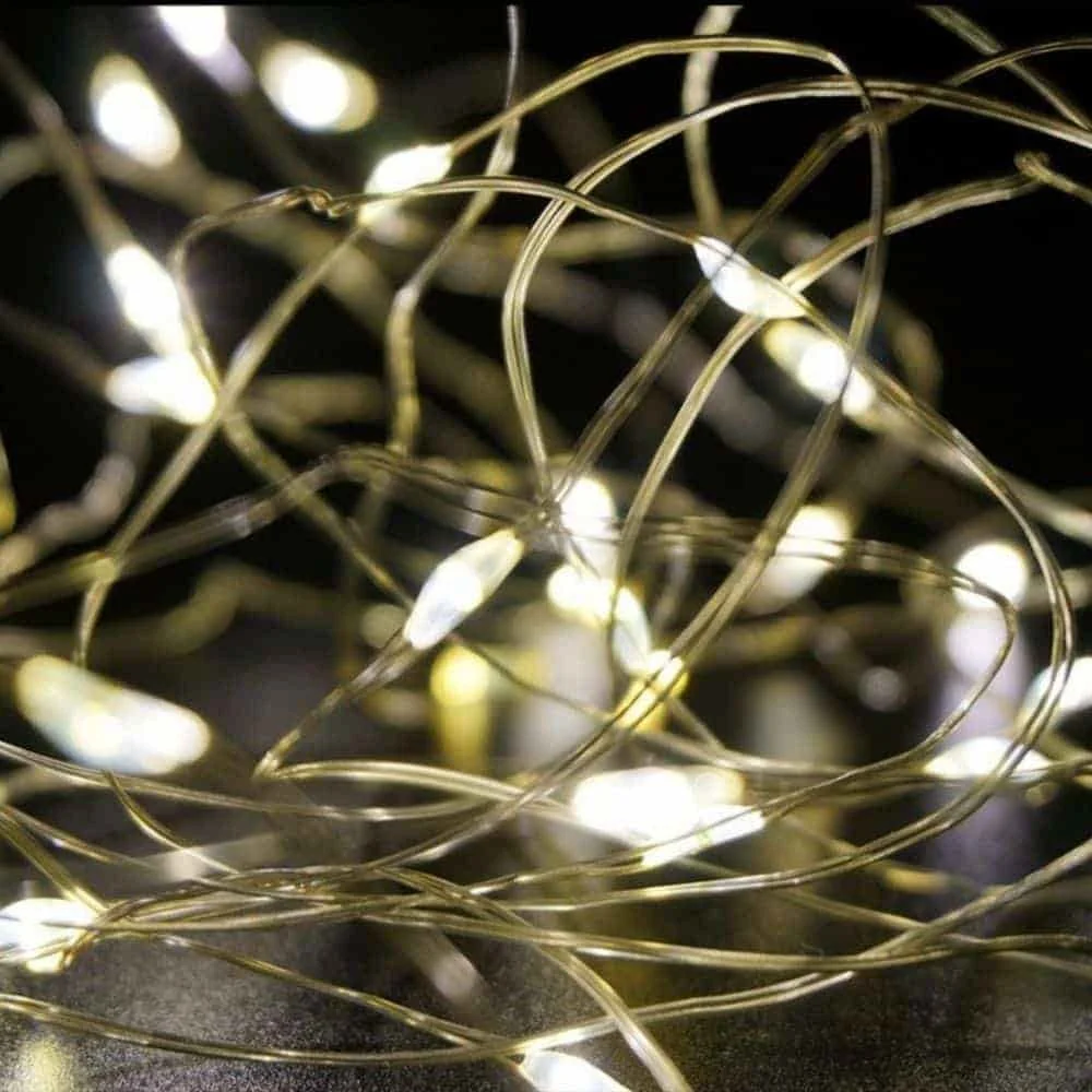 LED Fairy Lights, Micro, 30 Warm White, Battery Operated