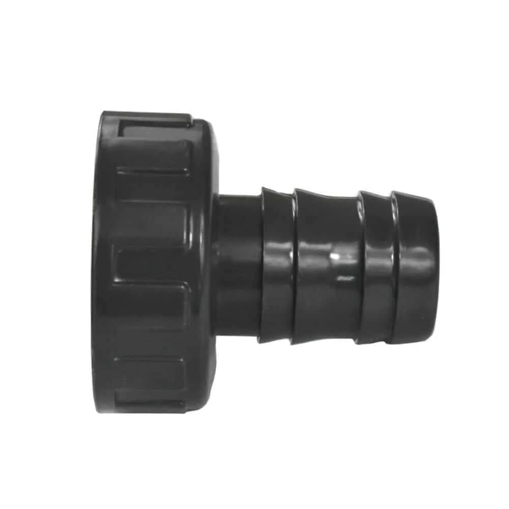 "PVC Hose Fitting 32mm with Nut, 1 1/2 inch Threaded image"