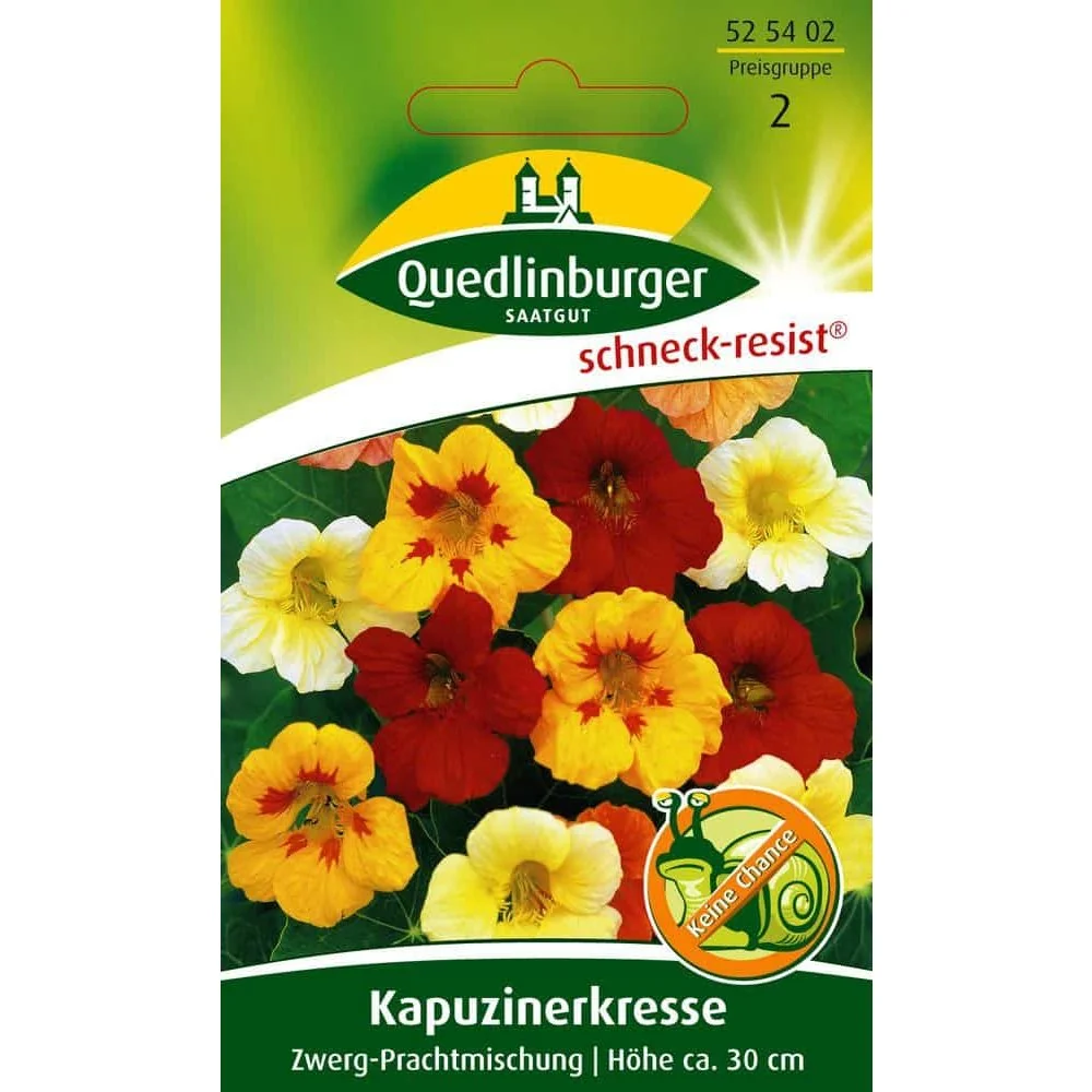 "Dwarf Nasturtium Seeds Mix - Edible Flowers for Your Garden image"