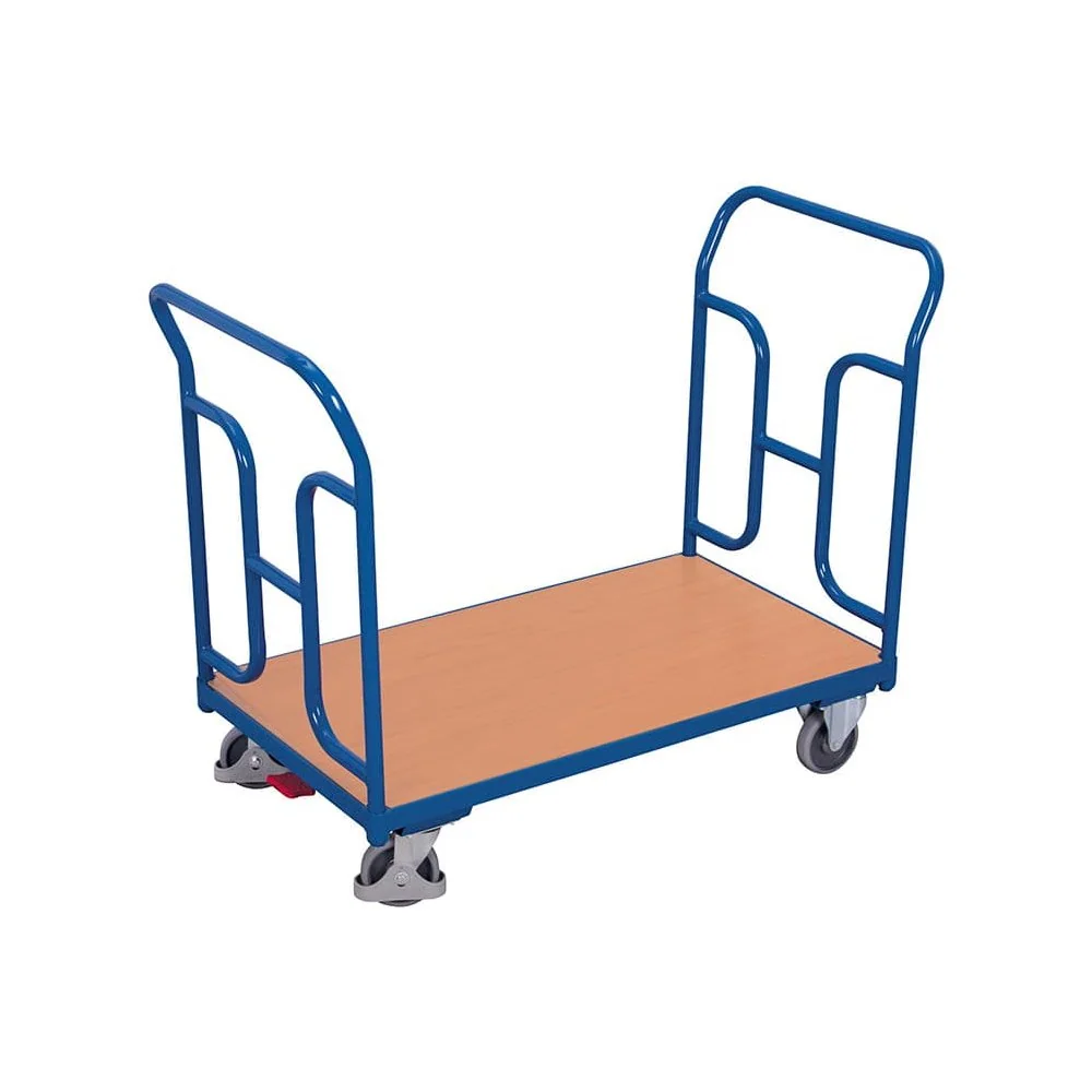 "250 kg Heavy Duty Cart with Double Handle and EasySTOP image"
