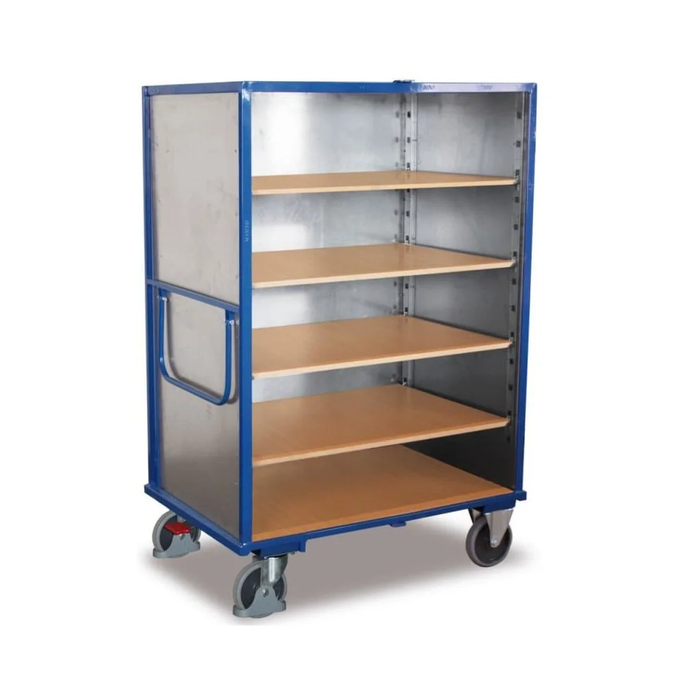 Steel Shelf Cart - 5 Tier, 500kg Capacity, EasySTOP